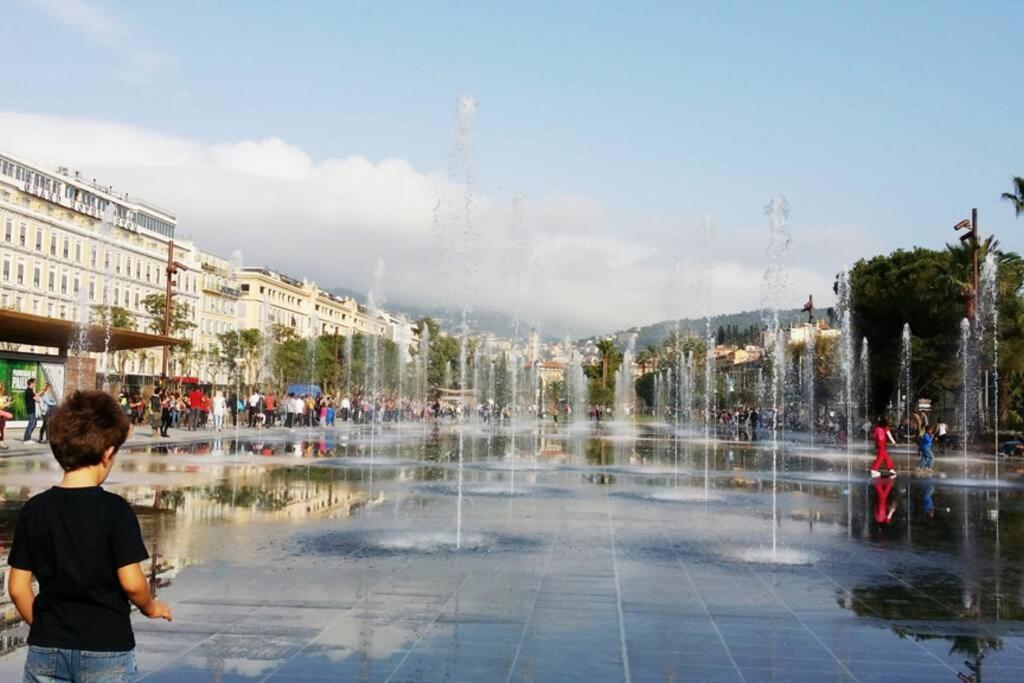 Spacious 3 Bedroom Flat Nice Center - Magnificent View-Parking Экстерьер фото