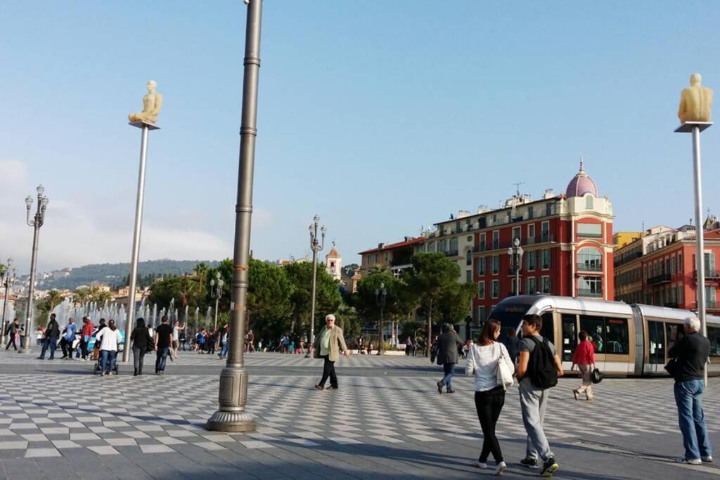 Spacious 3 Bedroom Flat Nice Center - Magnificent View-Parking Экстерьер фото