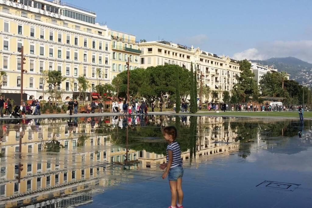 Spacious 3 Bedroom Flat Nice Center - Magnificent View-Parking Экстерьер фото