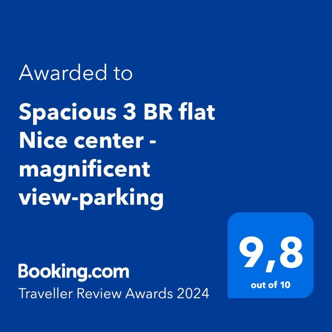 Spacious 3 Bedroom Flat Nice Center - Magnificent View-Parking Экстерьер фото
