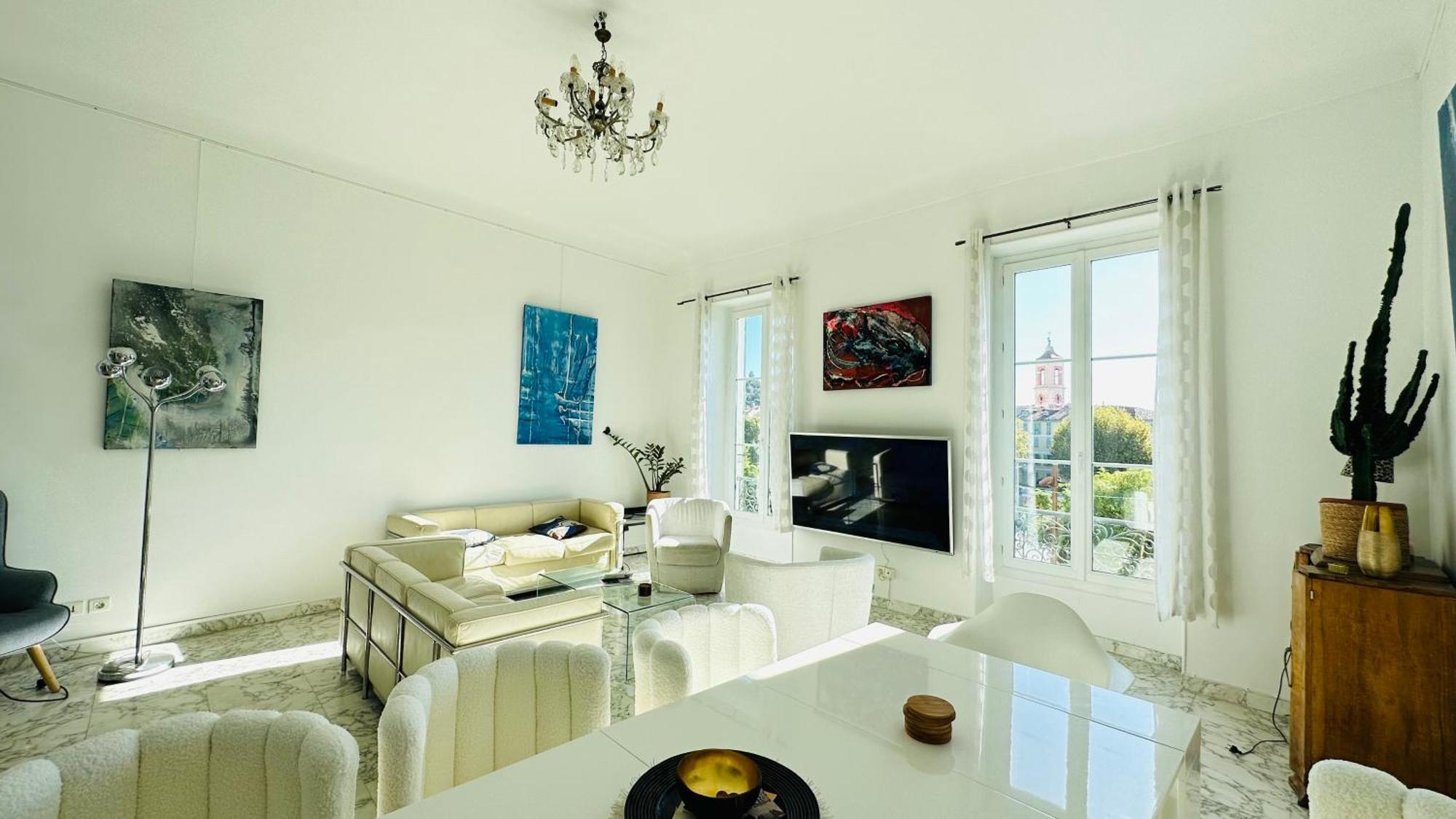 Spacious 3 Bedroom Flat Nice Center - Magnificent View-Parking Экстерьер фото