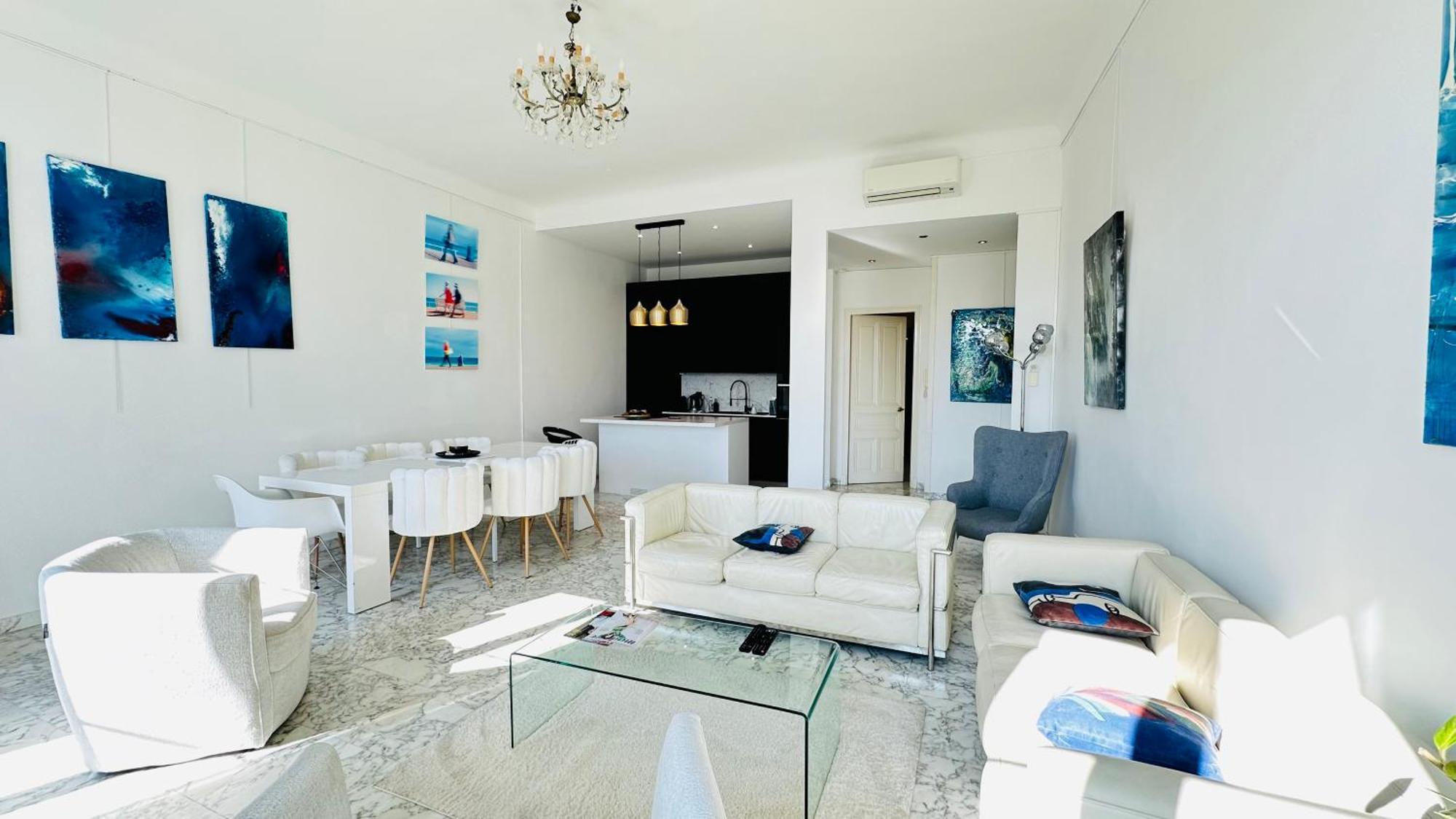 Spacious 3 Bedroom Flat Nice Center - Magnificent View-Parking Экстерьер фото